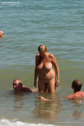 Nude girls at the beach